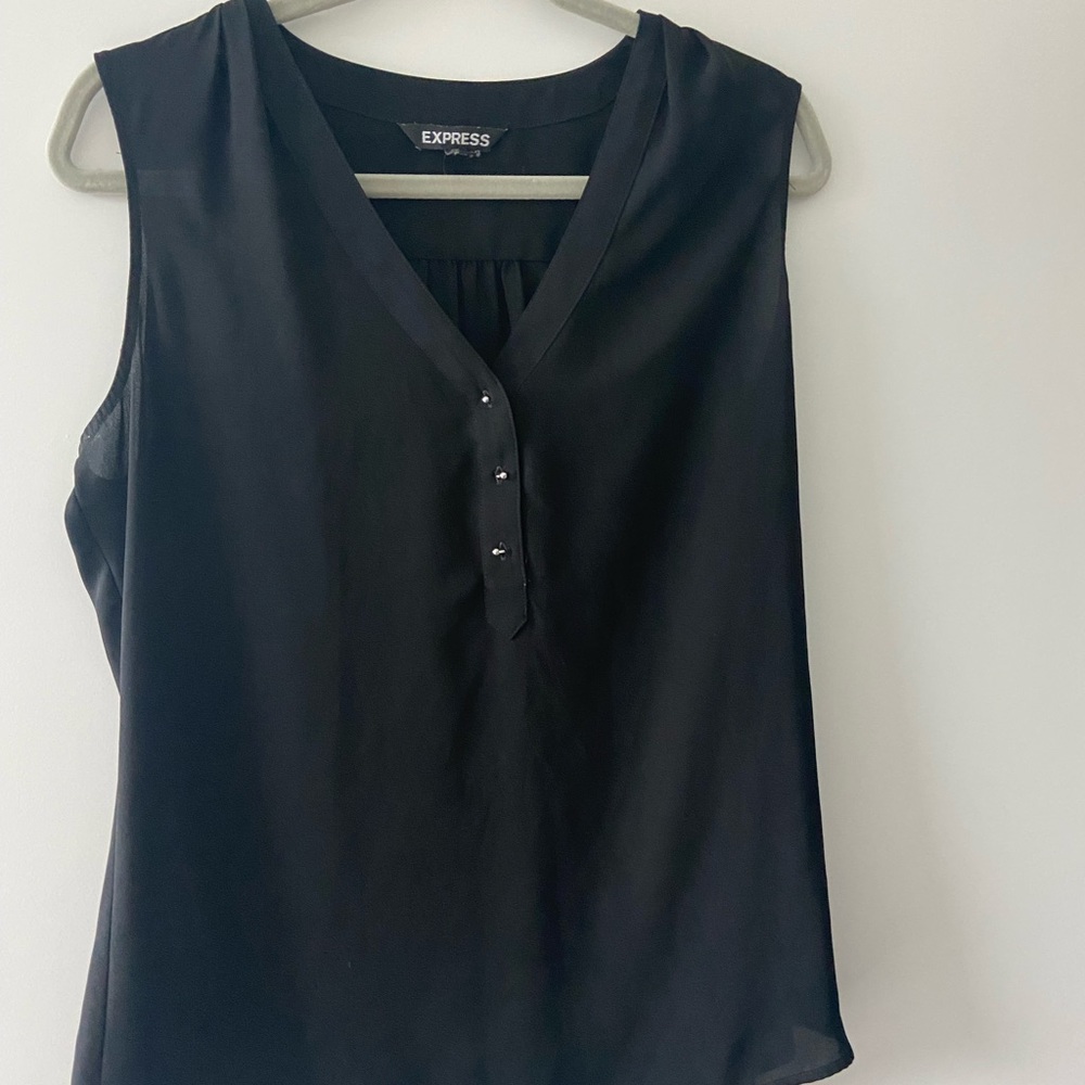 Express Black Blouse Tank Top